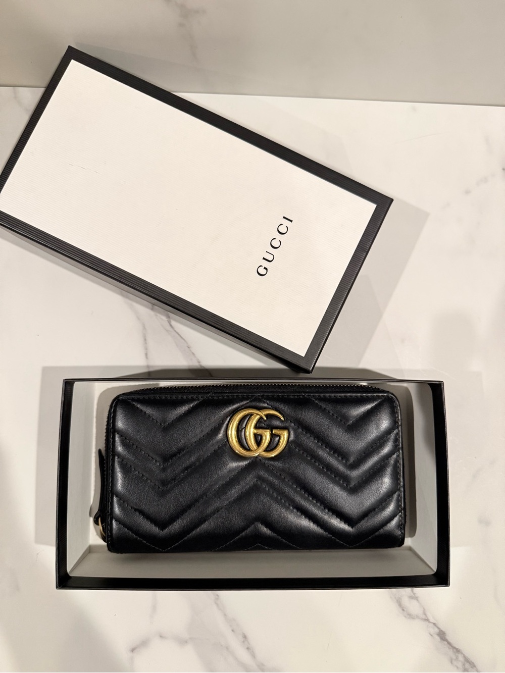 Gucci Marmont Zip Around Wallet